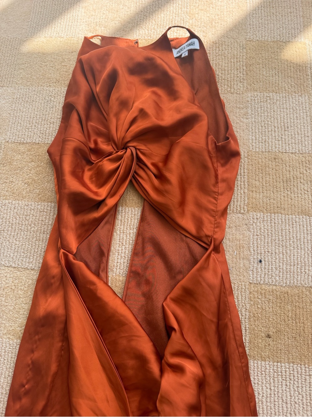 Andrea Iyamah Halterneck Mid Length Dress - Picture 3 of 7
